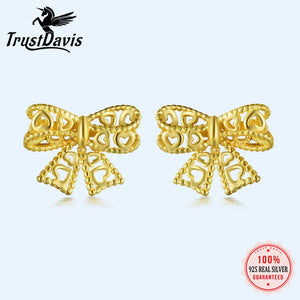 925 Sterling Silver Butterfly Stud Earrings for Women DA2864