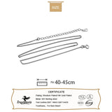 TrustDavis 925 Silver Car Flower Side Chain Necklace for Women