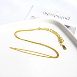 TrustDavis 925 Silver Car Flower Side Chain Necklace for Women