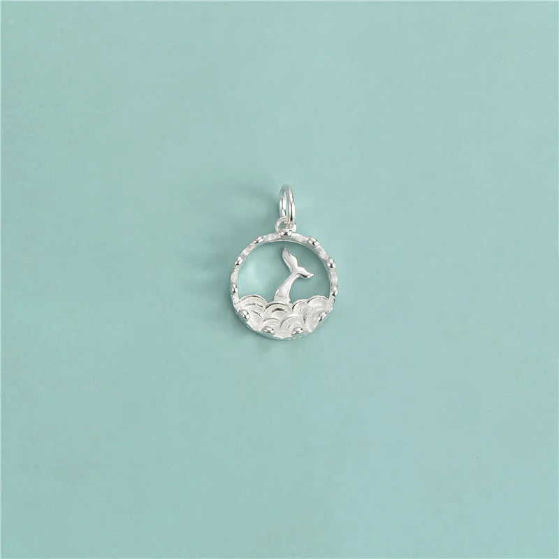 TrustDavis 925 Sterling Silver Dolphin Pendant Bracelet
