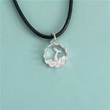 TrustDavis 925 Sterling Silver Dolphin Pendant Bracelet