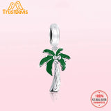 Sweet Coconut Charm 925 Sterling Silver Beads DIY Jewelry HY709