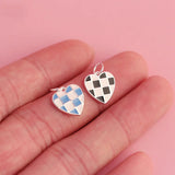 TrustDavis Sterling Silver Heart Pendant Necklace DIY Accessory