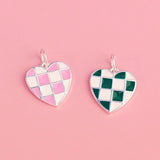 TrustDavis Sterling Silver Heart Pendant Necklace DIY Accessory