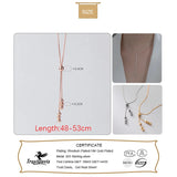 Davis 925 Silver Choker Beads Tassel Necklace Wedding Party Jewelry