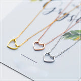 TrustDavis 925 Silver Heart Love Necklace Wedding Party DS464