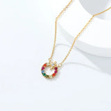 TrustDavis 925 Silver Star Charm Necklace for Women LB506