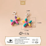 TrustDavis 925 Silver Balloon Dog Charm Pendant DIY Necklace Fine Jewelry