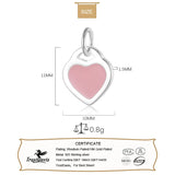 TrustDavis 925 Sterling Silver Heart Love Pendant DIY Necklace Bracelet Jewelry