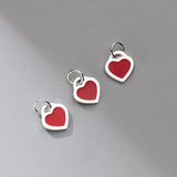 TrustDavis 925 Sterling Silver Heart Love Pendant DIY Necklace Bracelet Jewelry