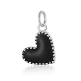 TrustDavis 925 Silver Love Heart Pendant DIY Necklace Bracelet Accessories