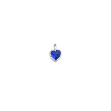 TrustDavis 925 Silver Zircon Heart Charm Pendant Jewelry Gift