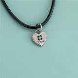 TrustDavis 925 Sterling Silver Heart Love Pendant for DIY Necklace Bracelet