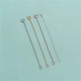TrustDavis 925 Silver Cross Chain Extension DIY Necklace Bracelet Jewel