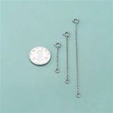 TrustDavis 925 Silver Cross Chain Extension DIY Necklace Bracelet Jewel