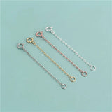 TrustDavis 925 Silver Cross Chain Extension DIY Necklace Bracelet Jewel