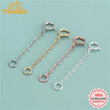TrustDavis 925 Silver Cross Chain Extension DIY Necklace Bracelet Jewel