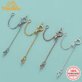Davis 925 Silver Cross Chain Extension DIY Pearl Necklace Bracelet Women Jewelry