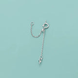 Davis 925 Silver Cross Chain Extension DIY Pearl Necklace Bracelet Women Jewelry