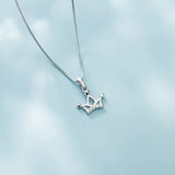 TrustDavis 925 Silver Crown Pendant DIY Necklace Bracelet CZ S925 Jewelry HY570