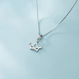 TrustDavis 925 Silver Crown Pendant DIY Necklace Bracelet CZ S925 Jewelry HY570