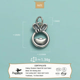 TrustDavis 925 Silver Animal Pendant DIY Jewelry DZ938