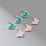 Davis 925 Sterling Silver Butterfly Pendant DIY Necklace Accessories