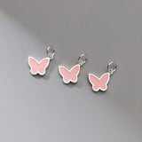 Davis 925 Sterling Silver Butterfly Pendant DIY Necklace Accessories