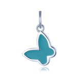 Davis 925 Sterling Silver Butterfly Pendant DIY Necklace Accessories