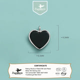 Davis 925 Sterling Silver Heart Charm Pendant for Women Kids