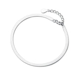 Davis 925 Sterling Silver Snake Bone Chain Bracelet Women Jewelry