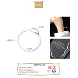 Davis 925 Sterling Silver Snake Bone Chain Bracelet Women Jewelry