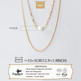 TrustDavis 925 Silver Pearl Choker Necklace Women Wedding Party S925 Jewelry