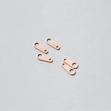 TrustDavis 925 Silver Double Hole Bracelet Necklace Link DIY Accessorie