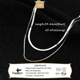 TrustDavis 925 Silver Double Layer Snake Choker Necklace Wedding Jewelry