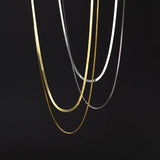 TrustDavis 925 Silver Double Layer Snake Choker Necklace Wedding Jewelry