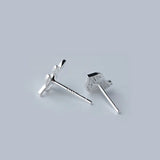 925 Sterling Silver Bird Leaves Stud Earrings for Girls