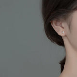 925 Silver Balloon Dog Stud Earrings For Women Girls