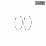 TrustDavis 925 Sterling Silver Hoop Earrings Women Party Fine Jewelry