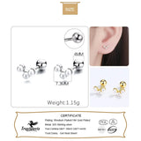 925 Silver Earring Synthesis Pearl Beads Stud Earring For Women