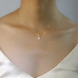 925 Silver Elves Angel Zircon Star Pendant Necklace