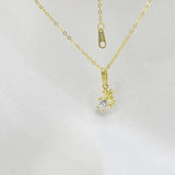 925 Silver Elves Angel Zircon Star Pendant Necklace