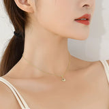 Davis 925 Silver 14K Goodluck Necklace for Women Fine Jewelry Gift