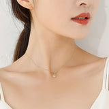 Davis 925 Silver 14K Goodluck Necklace for Women Fine Jewelry Gift