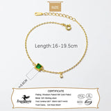 TrustDavis 925 Silver 18K Zircon Bracelet For Women Elegant Jewelry Gift