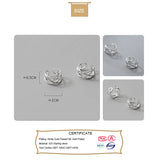 Davis Sterling Silver 3 Layer Cross Clip Earrings for Women