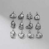 TrustDavis 925 Sterling Silver 12 Zodiac Sign CZ Pendant