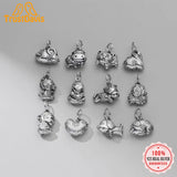 TrustDavis 925 Sterling Silver 12 Zodiac Sign CZ Pendant