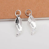 TrustDavis 925 Silver Angel Wings Charm Pendant DIY Jewelry