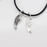 TrustDavis 925 Silver Angel Wings Charm Pendant DIY Jewelry